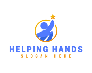Leader Person Volunteer logo design