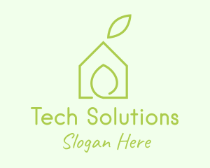 Herbal - Eco House Property logo design