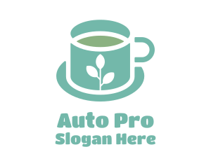 Americano - Blue Minimalist Teacup logo design