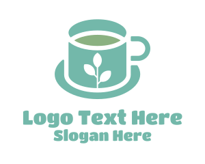 Teacup - Blue Minimalist Teacup logo design