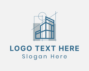 Architecture - Architectural Plan Building logo design