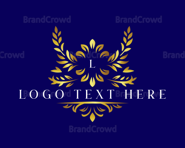 Luxury Floral Leaf Logo