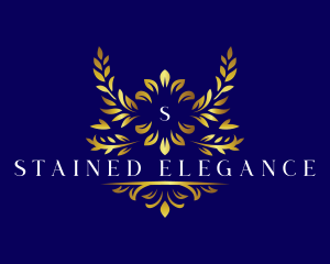 Luxury Floral Leaf logo design