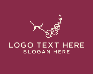 Yogi - Orchid Branch Leaf logo design