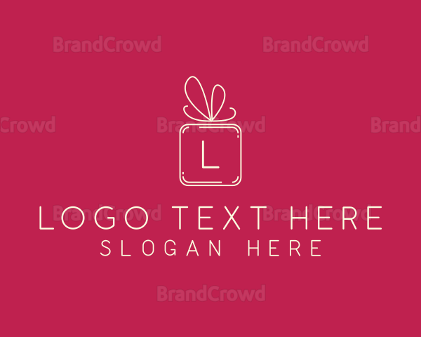 Holiday Gift Ribbon Logo