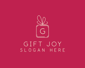 Holiday Gift Ribbon logo design