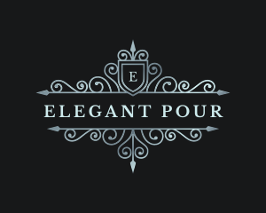 Deluxe Elegant Premium Shield logo design