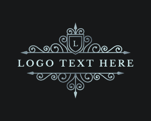Hotel - Deluxe Elegant Premium Shield logo design