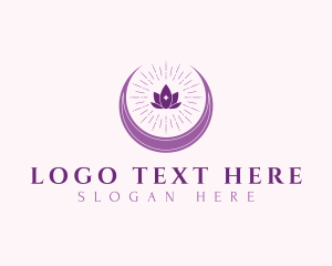 Lily - Lotus Flower Moon logo design