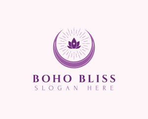 Lotus Flower Moon logo design