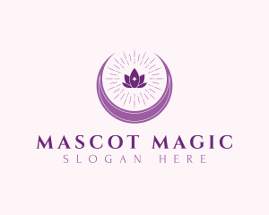 Lotus Flower Moon logo design