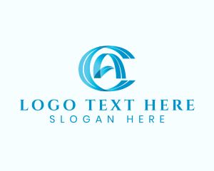 Letter Ca - Marketing Media Ribbon logo design