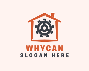 Service - Residential House Gear logo design