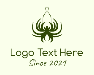 Droplet - Green Flower Extract logo design