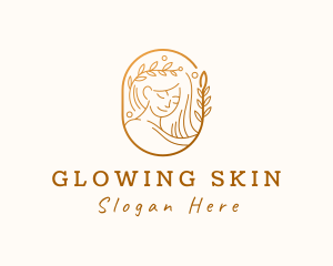 Nature Spa Woman Skincare logo design