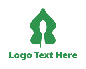 Leaf - Salad Spoon Tree logo design