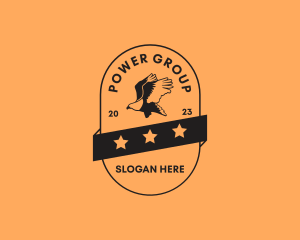 Soldier - Animal Eagle Badge logo design