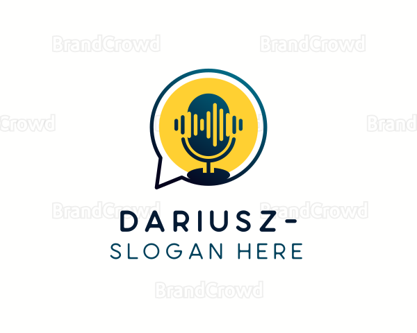 Microphone Talk Podcast Logo
