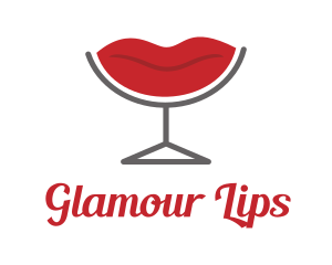 Red Lips logo design