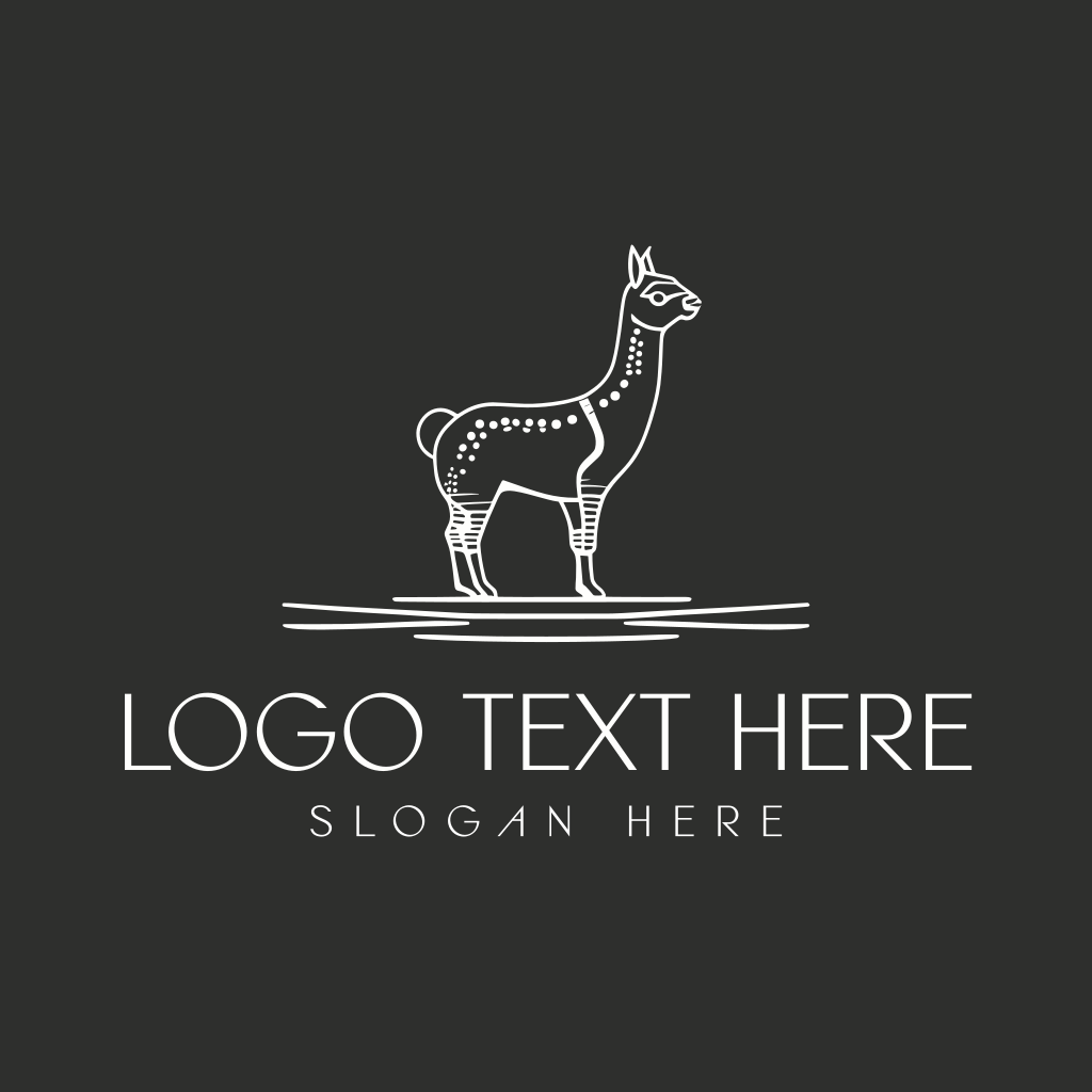 Minimalist Abstract Llama Logo | BrandCrowd Logo Maker