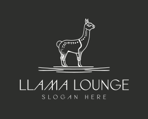 Minimalist Abstract Llama logo design