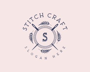 Stitch - Seamstress Needle Stitch logo design