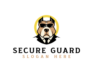Pit Bull Security Dog logo design