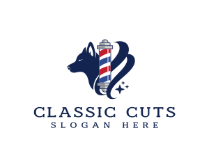 Barber - Dog Grooming Barber logo design