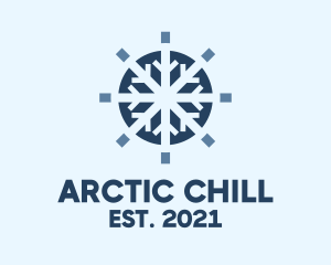 Ice - Winter Ice Snowflake logo design