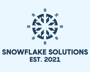 Winter - Winter Ice Snowflake logo design