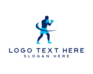 Knockout - Boxing Sports Workout logo design