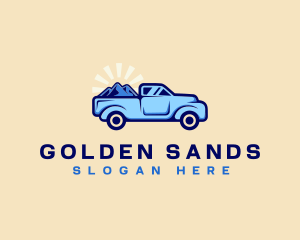 Mountain Sand Truck logo design