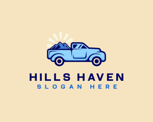 Mountain Sand Truck logo design