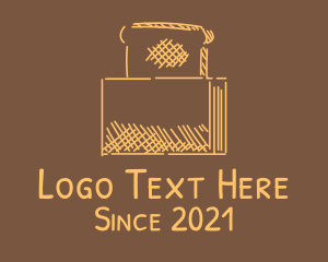 Illustration - Yellow Bread Toaster logo design