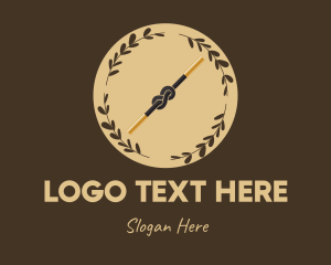 Magic Trick - Magic Knot Wreath logo design