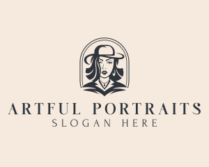 Portrait - Woman Fashion Boutique logo design