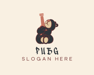 Oktoberfest - Bear Hug Beer Bottle logo design