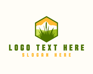 Agriculture - Grass Landscaping Maintenance logo design