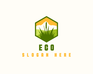 Grass Landscaping Maintenance Logo