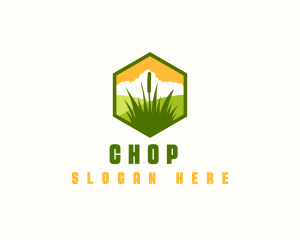 Grass Landscaping Maintenance Logo
