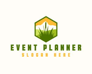 Grass Landscaping Maintenance Logo