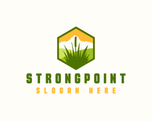 Horticulture - Grass Landscaping Maintenance logo design