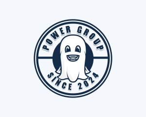 Scary - Happy Ghost Halloween logo design