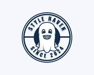 Spirit - Happy Ghost Halloween logo design