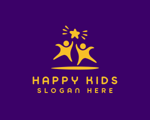 Kindergarten Kid Star logo design