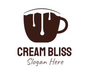 Cream - Chocolate Milk Mug logo design