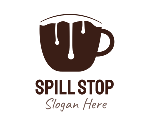 Spill - Chocolate Milk Mug logo design