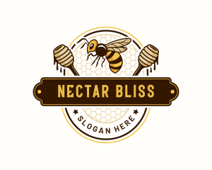 Nectar - Bee Honey Farm logo design