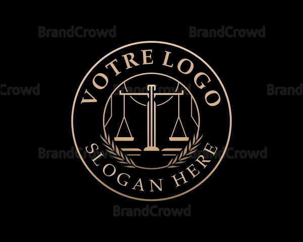 Justice Law Scale Logo