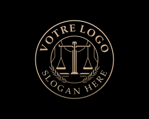 Law Office - Justice Law Scale logo design